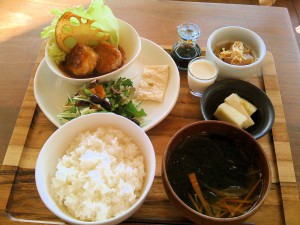 蓮根団子の黒酢あんかけセット
